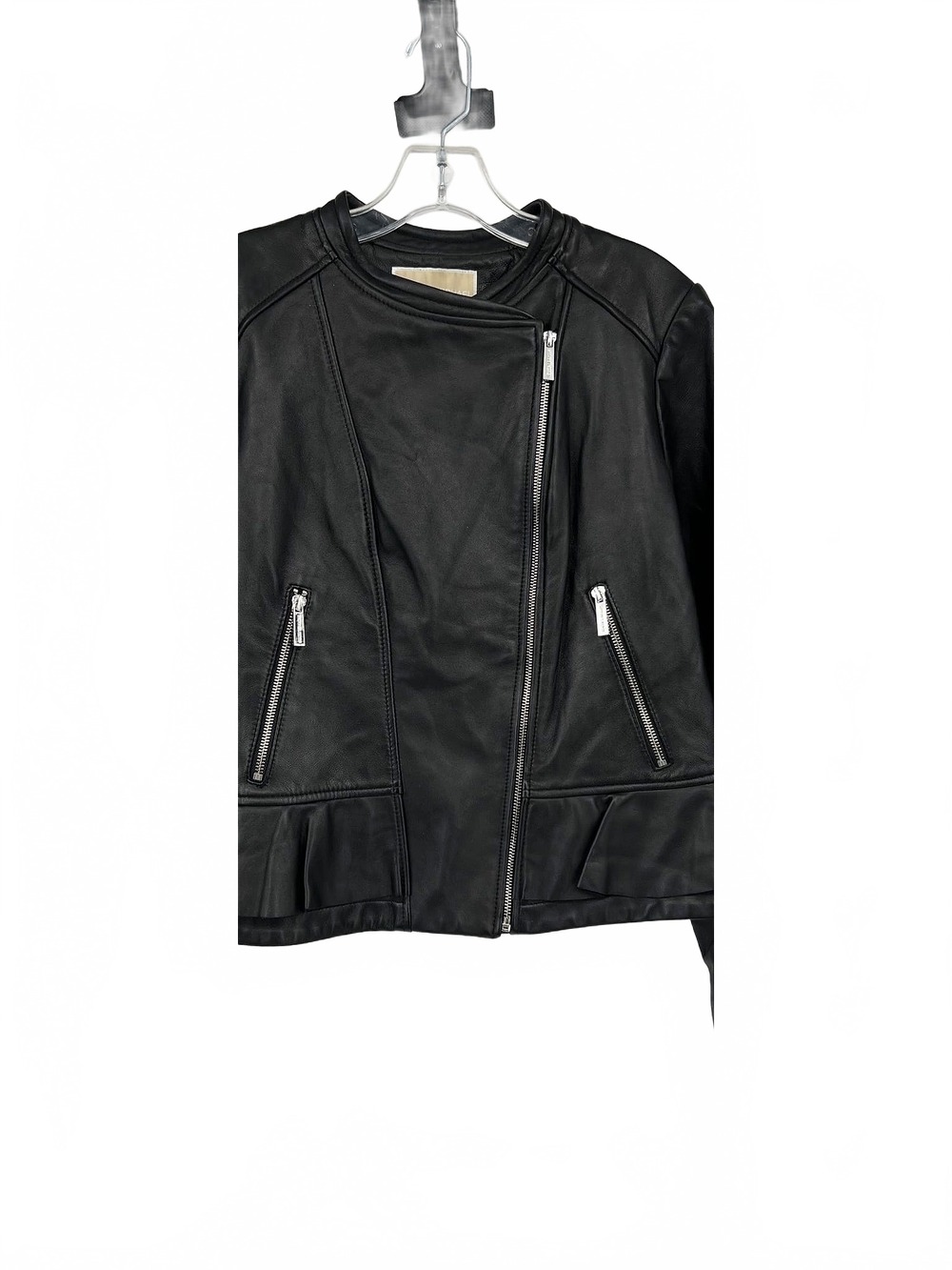 KORS Michael Kors Leather Jacket | Black Regular L | Full Zip